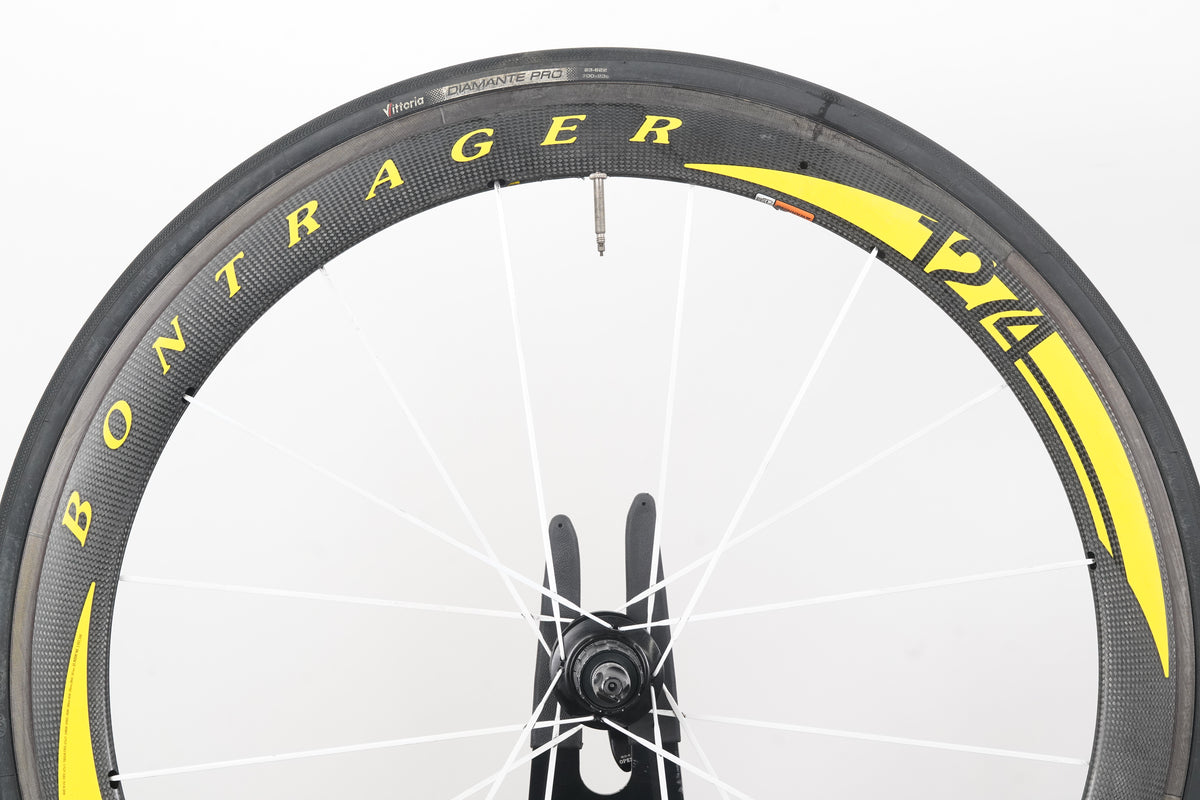 Bontrager Aeolus 5.0 Livestrong Edition Carbon Tubular Rim Brake Wheelset 10 Speed
