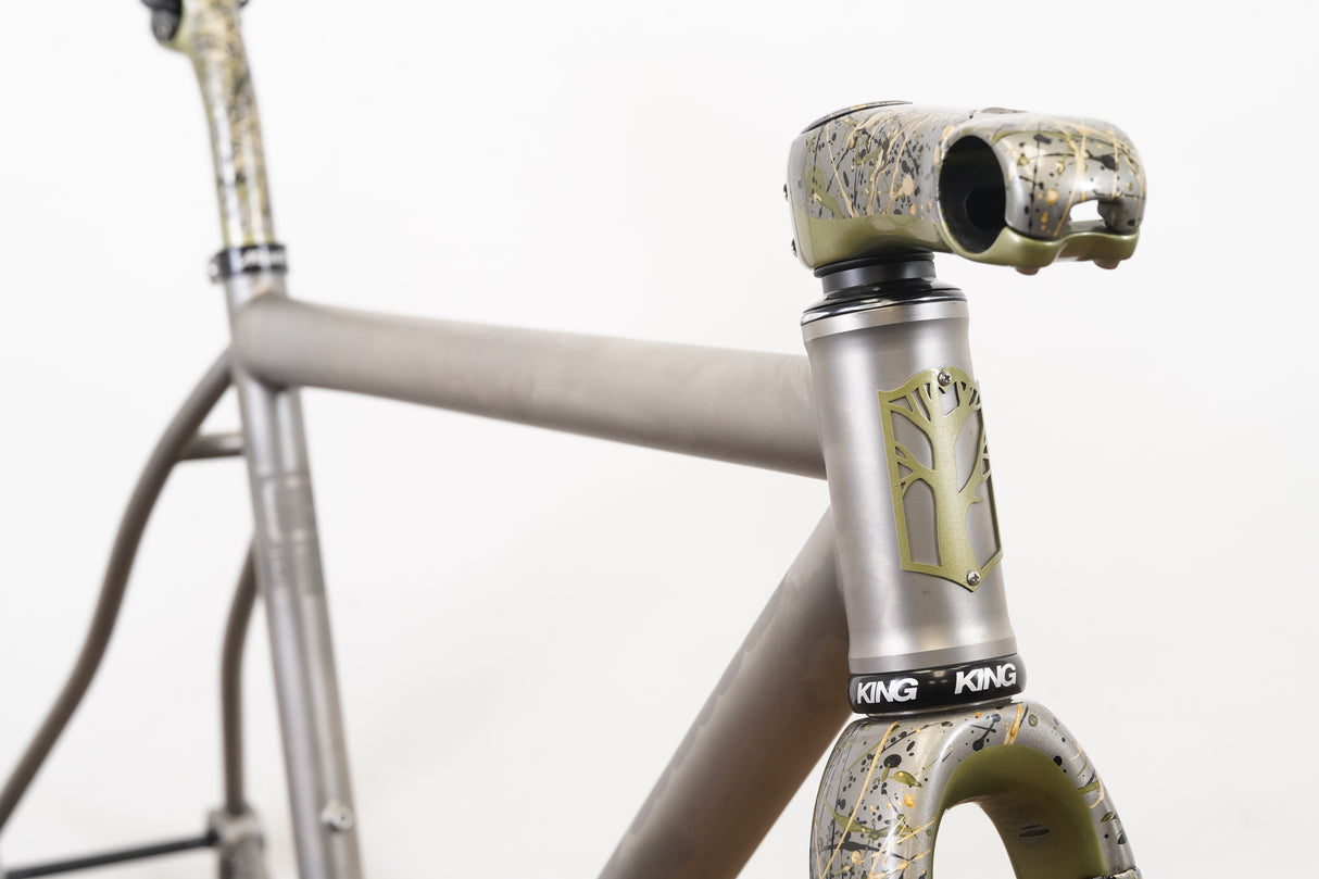 52cm Mosaic GT-1 AR ENVE Di2 Titanium Disc Brake Road Frameset + Stem