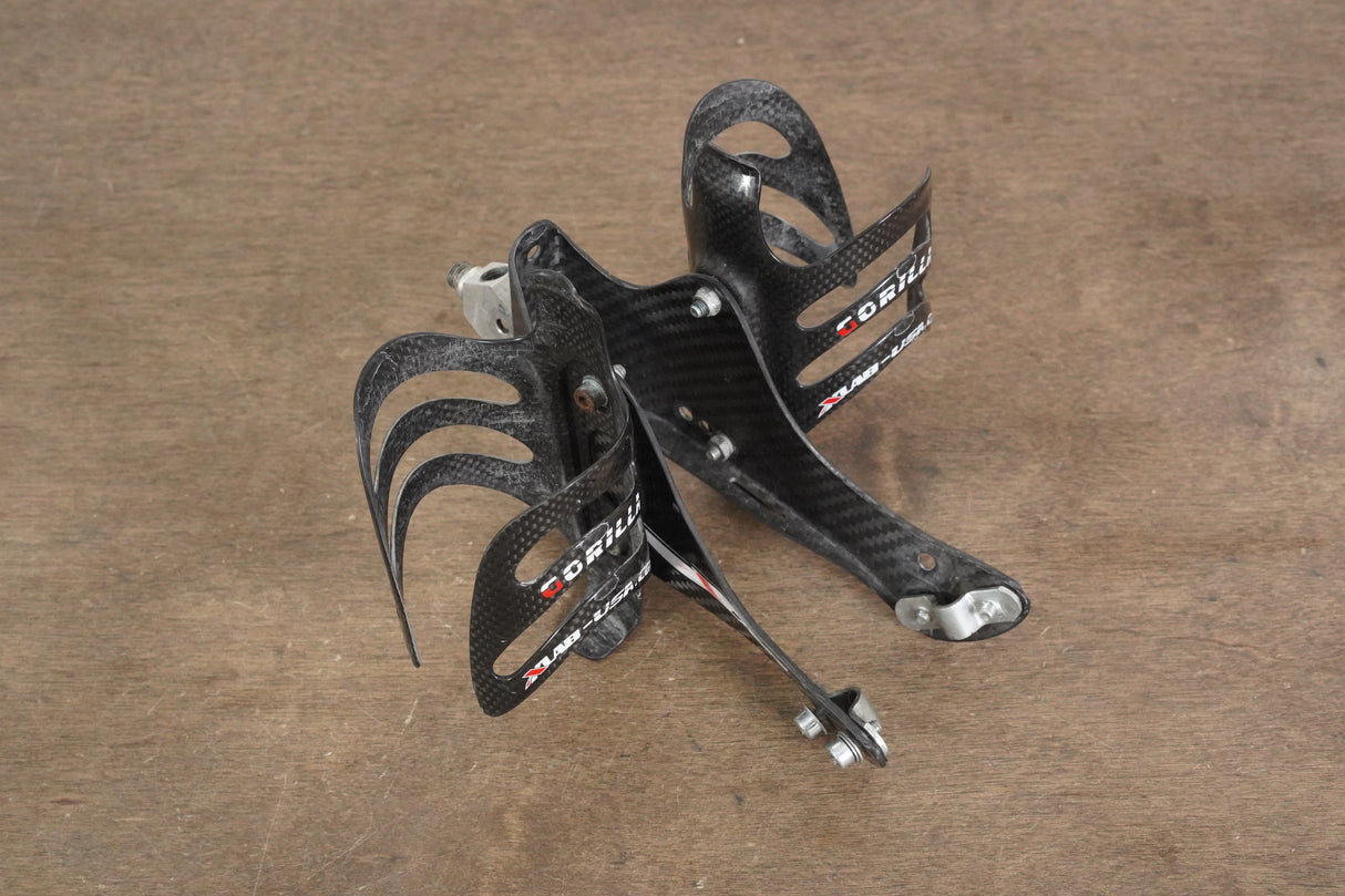 (2) XLAB Gorilla Carbon Bottle Cages + Carbon Wing Water Bottle Cage Mount
