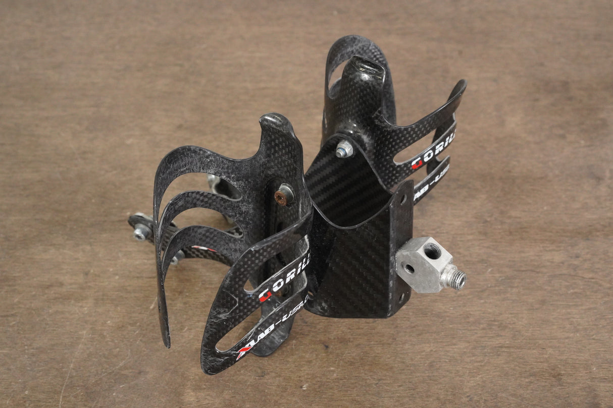 (2) XLAB Gorilla Carbon Bottle Cages + Carbon Wing Water Bottle Cage Mount