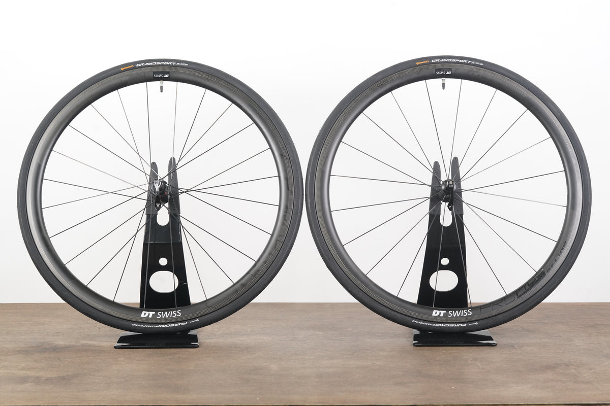 DT Swiss PRC 1400 Carbon Tubeless Clincher Rim Brake Wheelset SRAM XDR 12 Speed