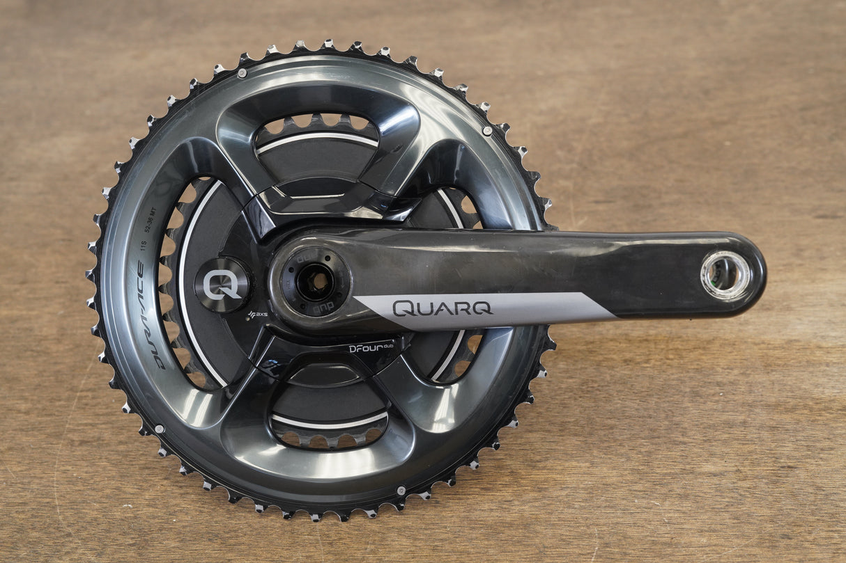 172.5mm 52/36T DUB Quarq DFour Power Meter Carbon Road Crankset 782g