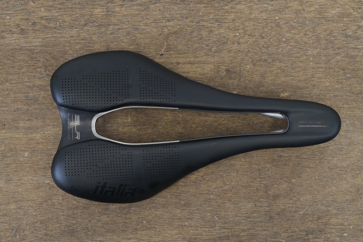 132mm Selle Italia SLR Superflow Boost Titanium Rail Road Saddle 164g