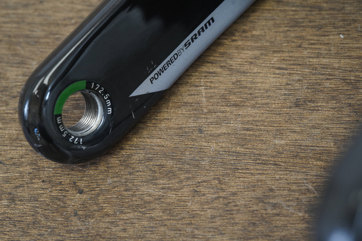 172.5mm 52/36T DUB Quarq DFour Power Meter Carbon Road Crankset 782g