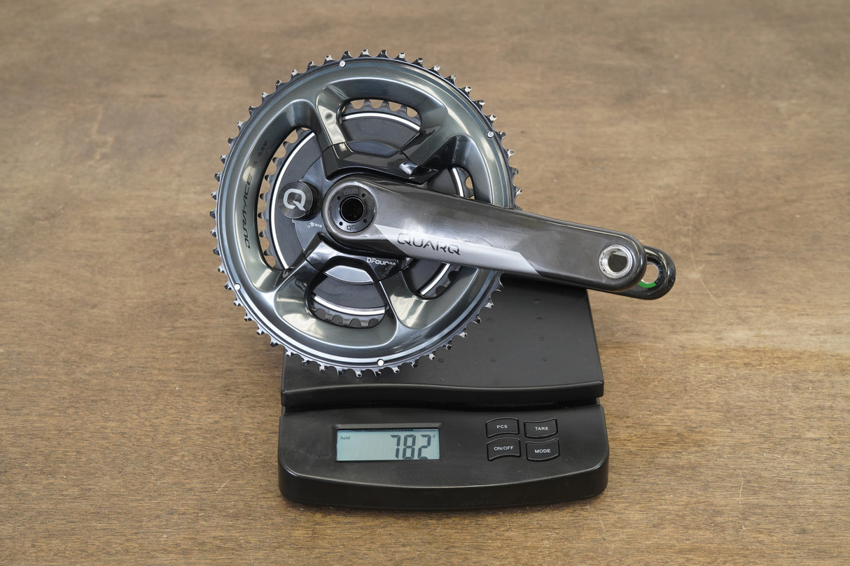 172.5mm 52/36T DUB Quarq DFour Power Meter Carbon Road Crankset 782g