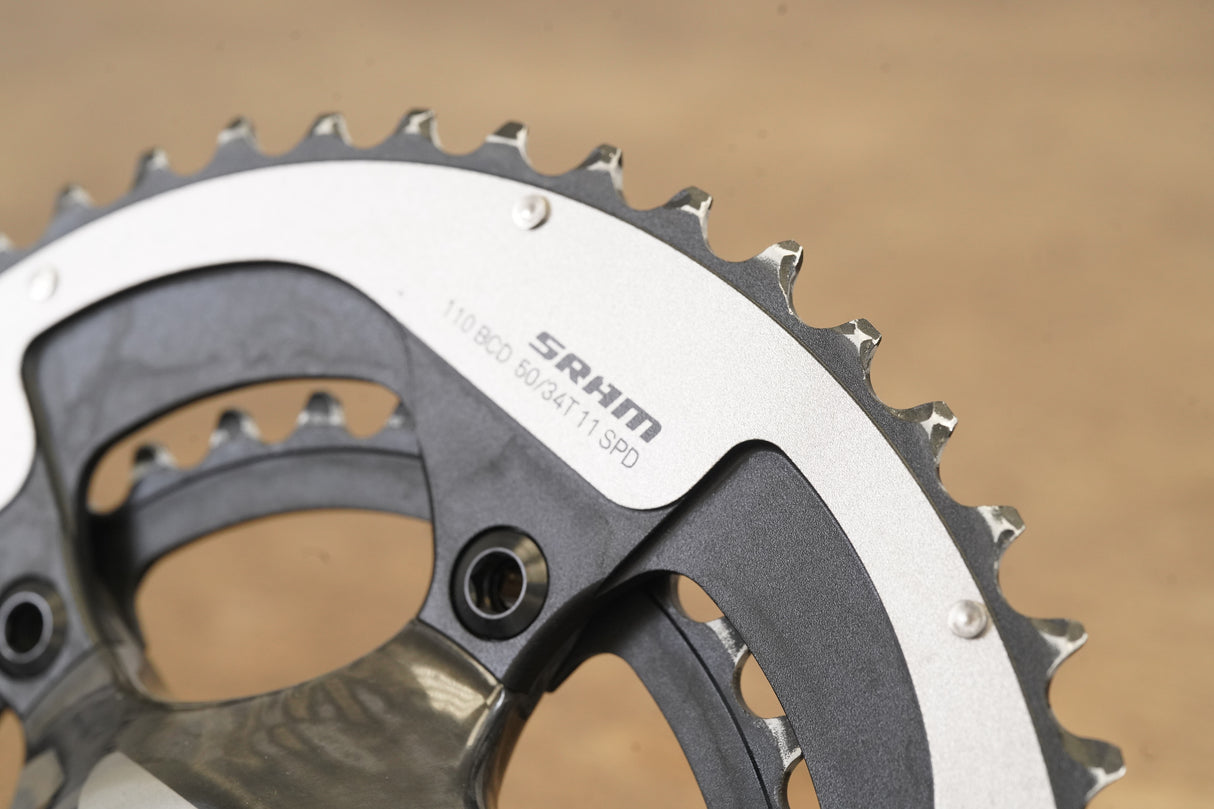 172.5mm 50/34T GXP SRAM Red 22 Carbon Road Crankset 582g
