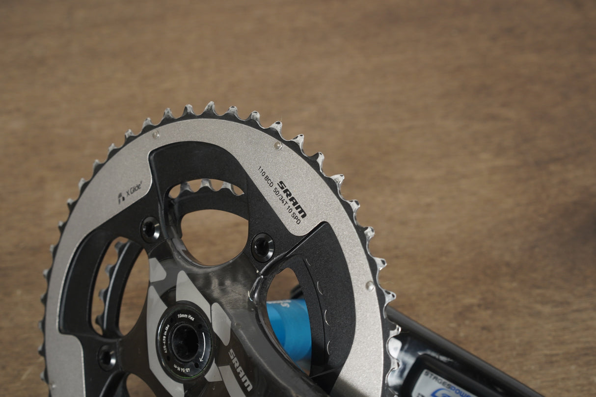 172.5mm 50/34T BB30 SRAM Red 10 Speed Stages Power Meter Carbon Crankset
