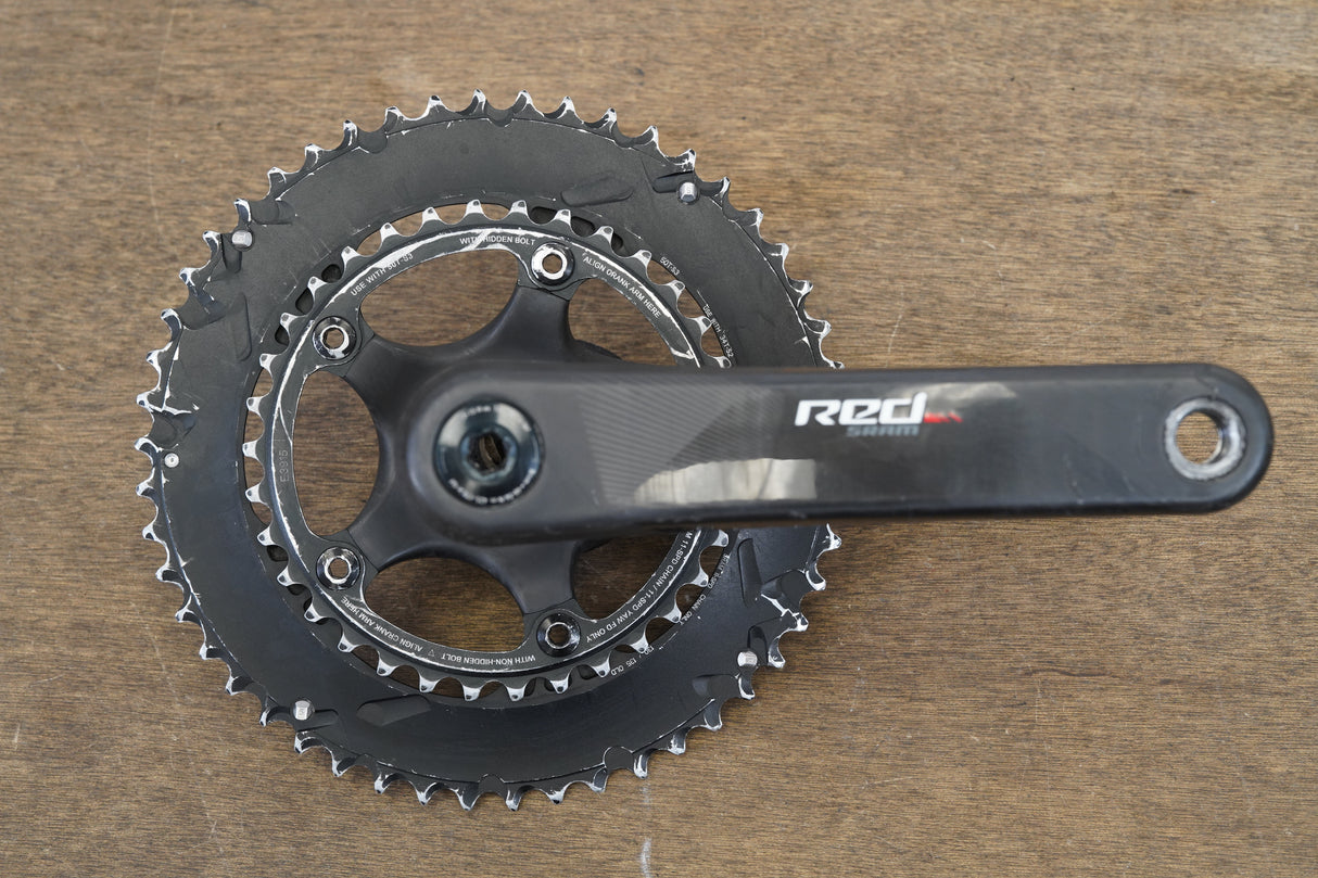 172.5mm 50/34T GXP SRAM Red 22 Carbon Road Crankset 571g