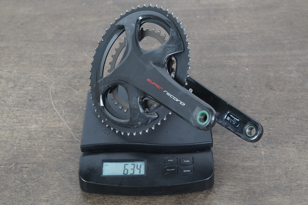 172.5mm 52/36T Campagnolo Super Record 12 Speed Carbon Crankset 634g
