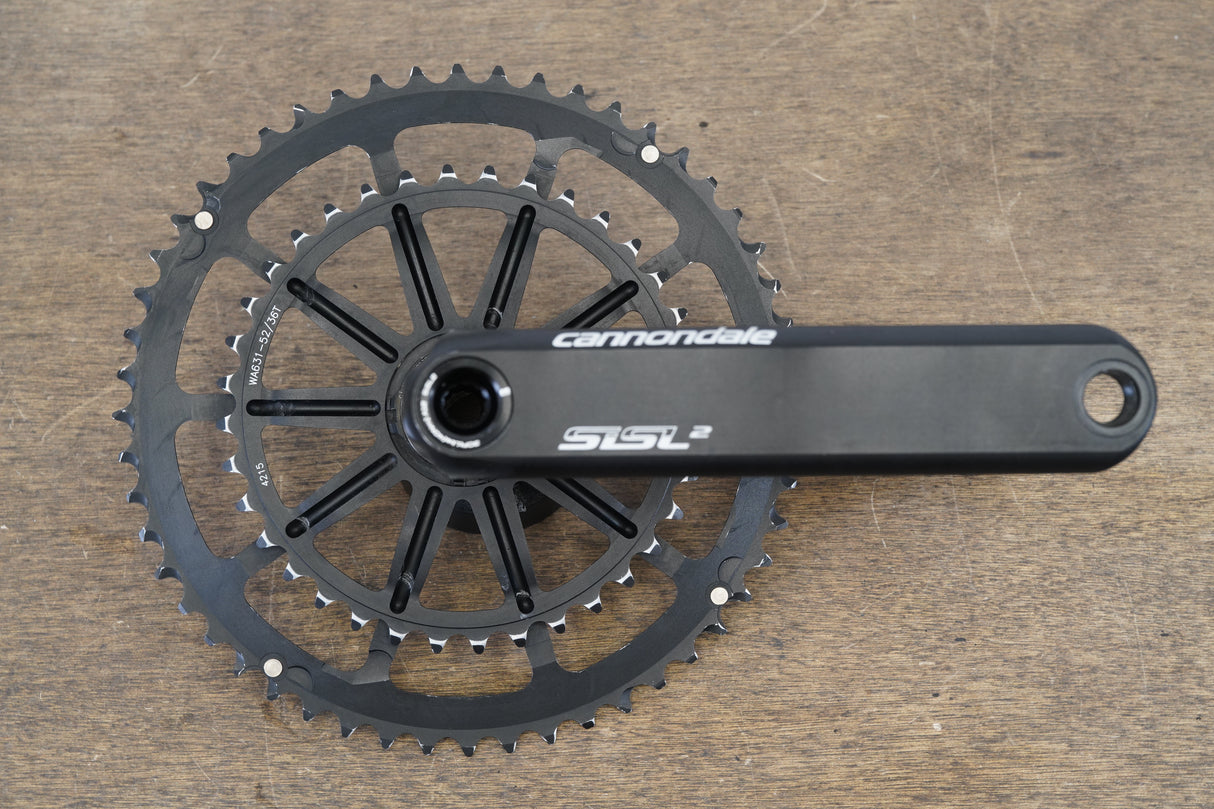170mm 52/36T BB30 Cannondale SiSL2 Spidering Hollowgram Road Crankset 510g