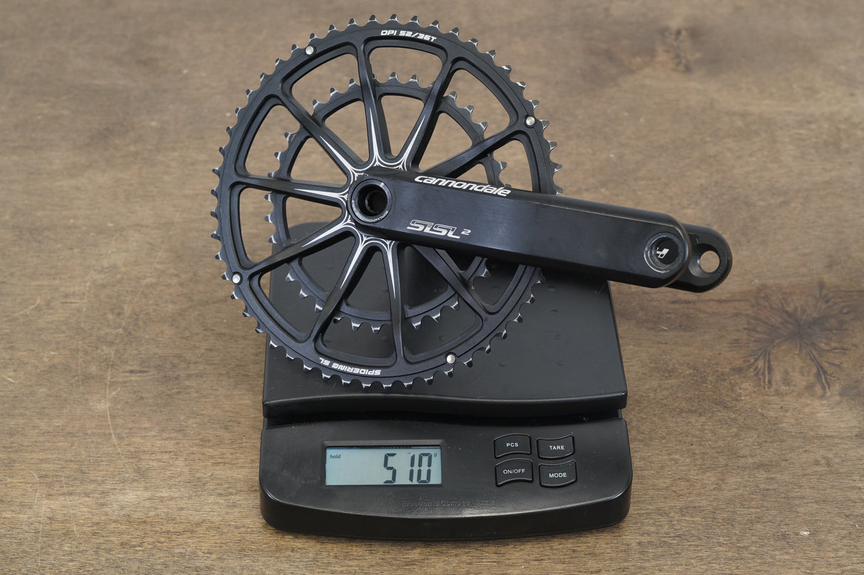 170mm 52/36T BB30 Cannondale SiSL2 Spidering Hollowgram Road Crankset 510g
