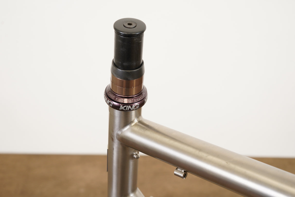 58cm Seven Odonata Titanium Carbon Rim Brake Road Frameset
