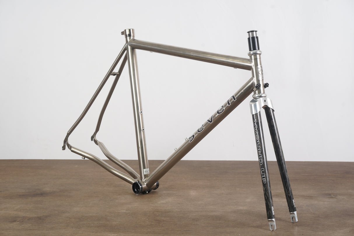 54cm Seven Axiom S Wound Up Titanium Rim Brake Road Frameset
