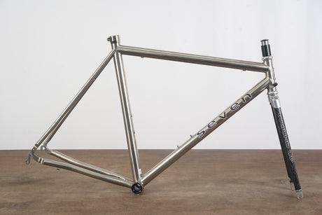54cm Seven Axiom S Wound Up Titanium Rim Brake Road Frameset