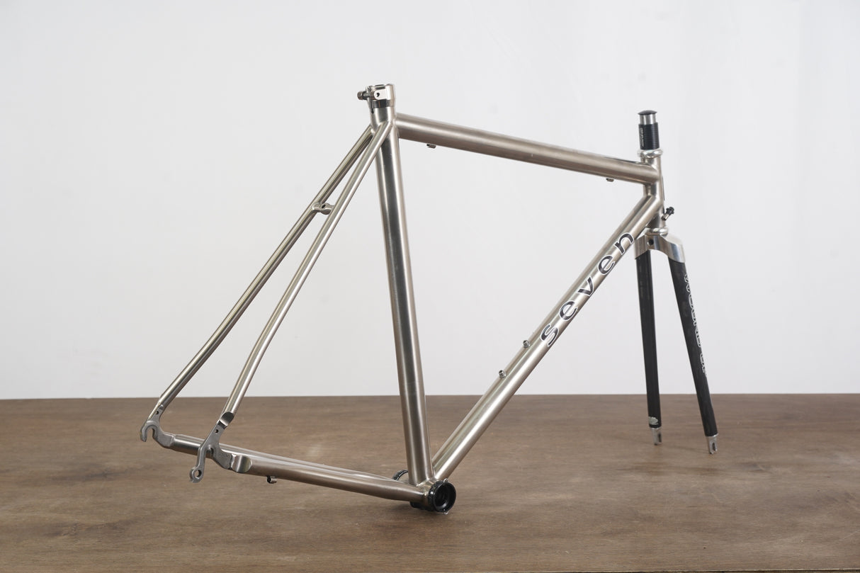 54cm Seven Axiom S Wound Up Titanium Rim Brake Road Frameset