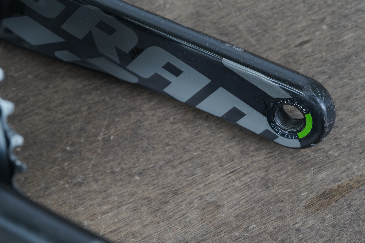 172.5mm 52/36T BB30 SRAM Red 22 Quarq Power Meter Crankset 738g