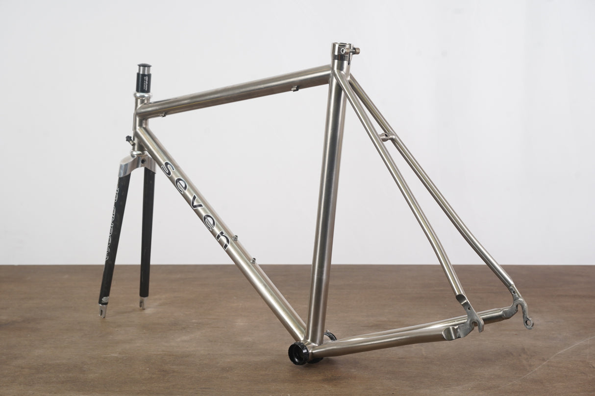 54cm Seven Axiom S Wound Up Titanium Rim Brake Road Frameset