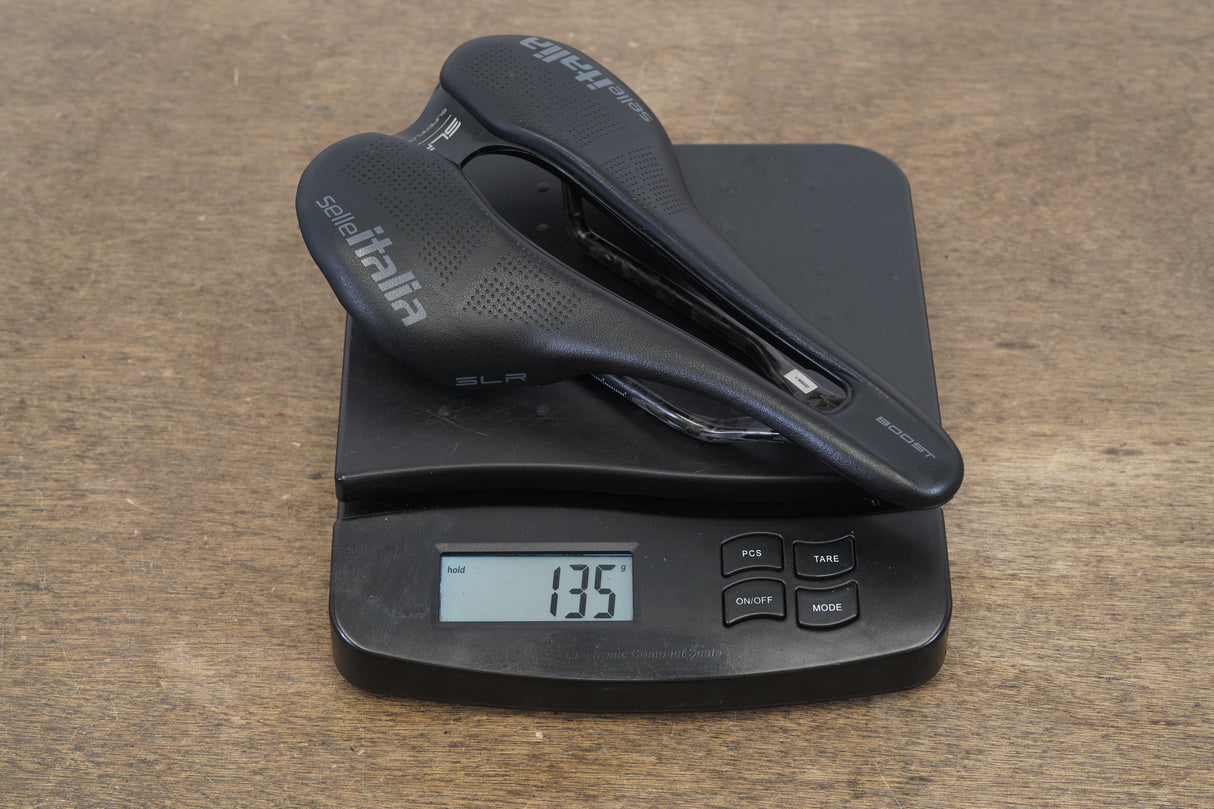 145mm Selle Italia SLR Superflow Boost Carbon Rail Road Saddle 135g