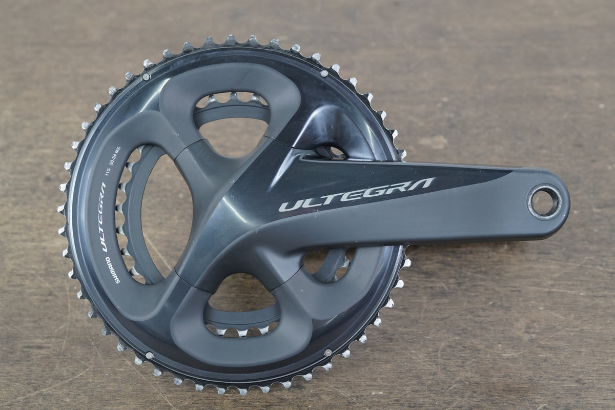 170mm 50/34T Shimano Ultegra FC-R8000 11 Speed Crankset 8000 673g