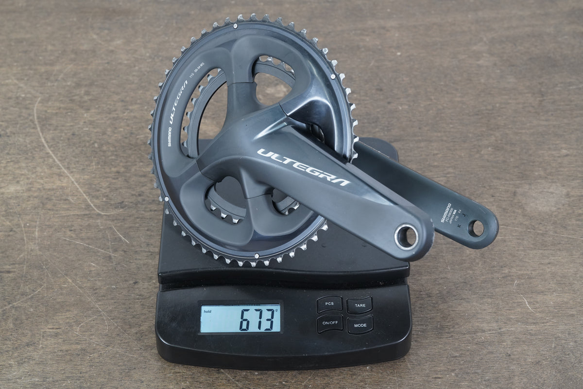 170mm 50/34T Shimano Ultegra FC-R8000 11 Speed Crankset 8000 673g