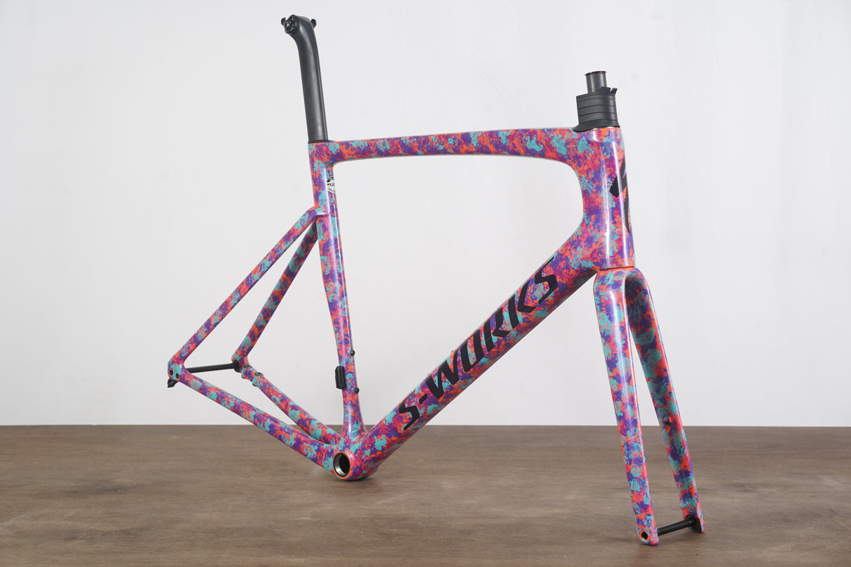 2023 61cm Specialized S-WORKS Tarmac SL7 Marbled Lagoon Carbon Disc Frameset