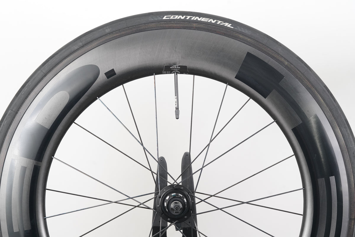 HED Jet RC9 Black Carbon Tubeless Clincher Rim Brake Wheelset 11 Speed
