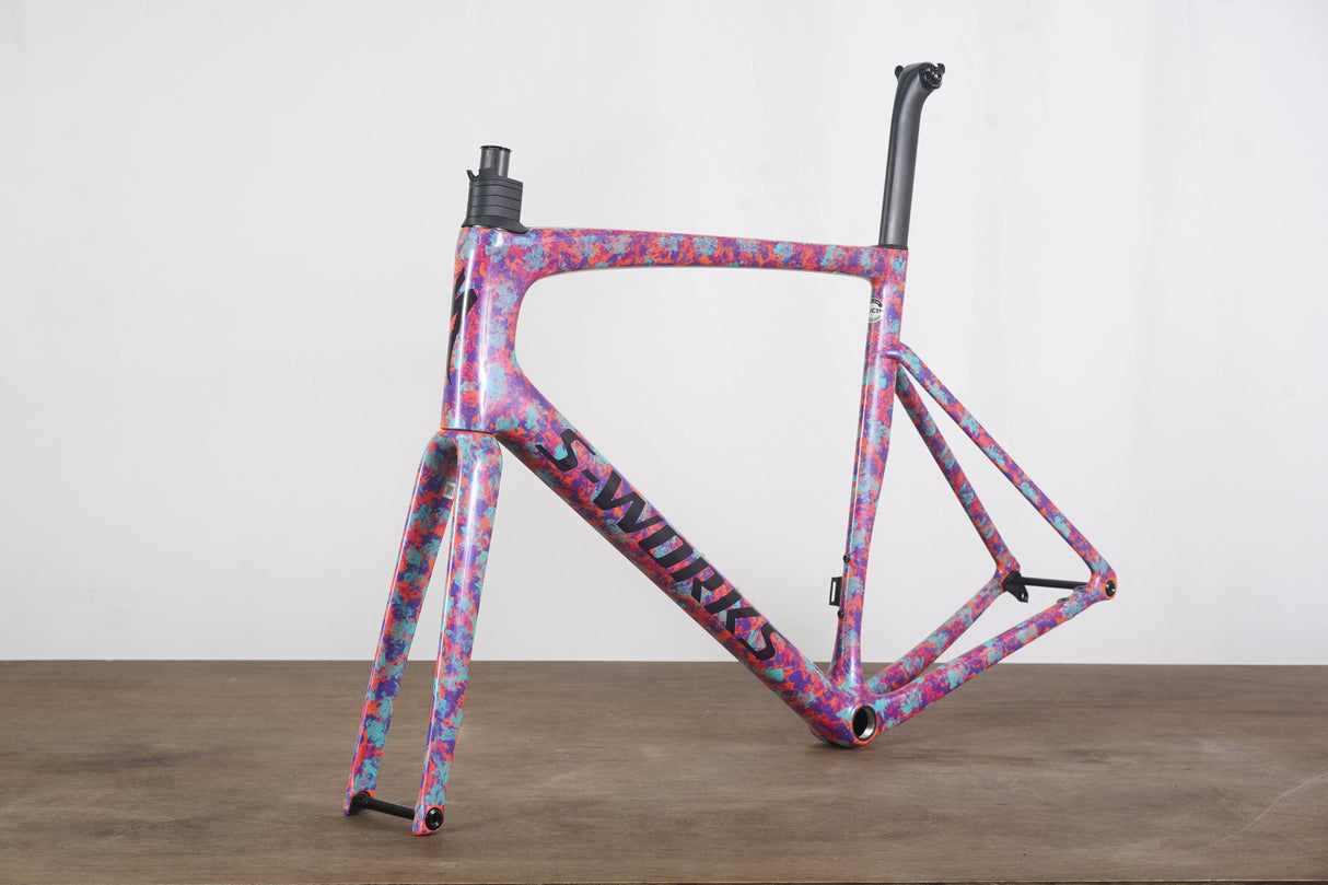 2023 61cm Specialized S-WORKS Tarmac SL7 Marbled Lagoon Carbon Disc Frameset