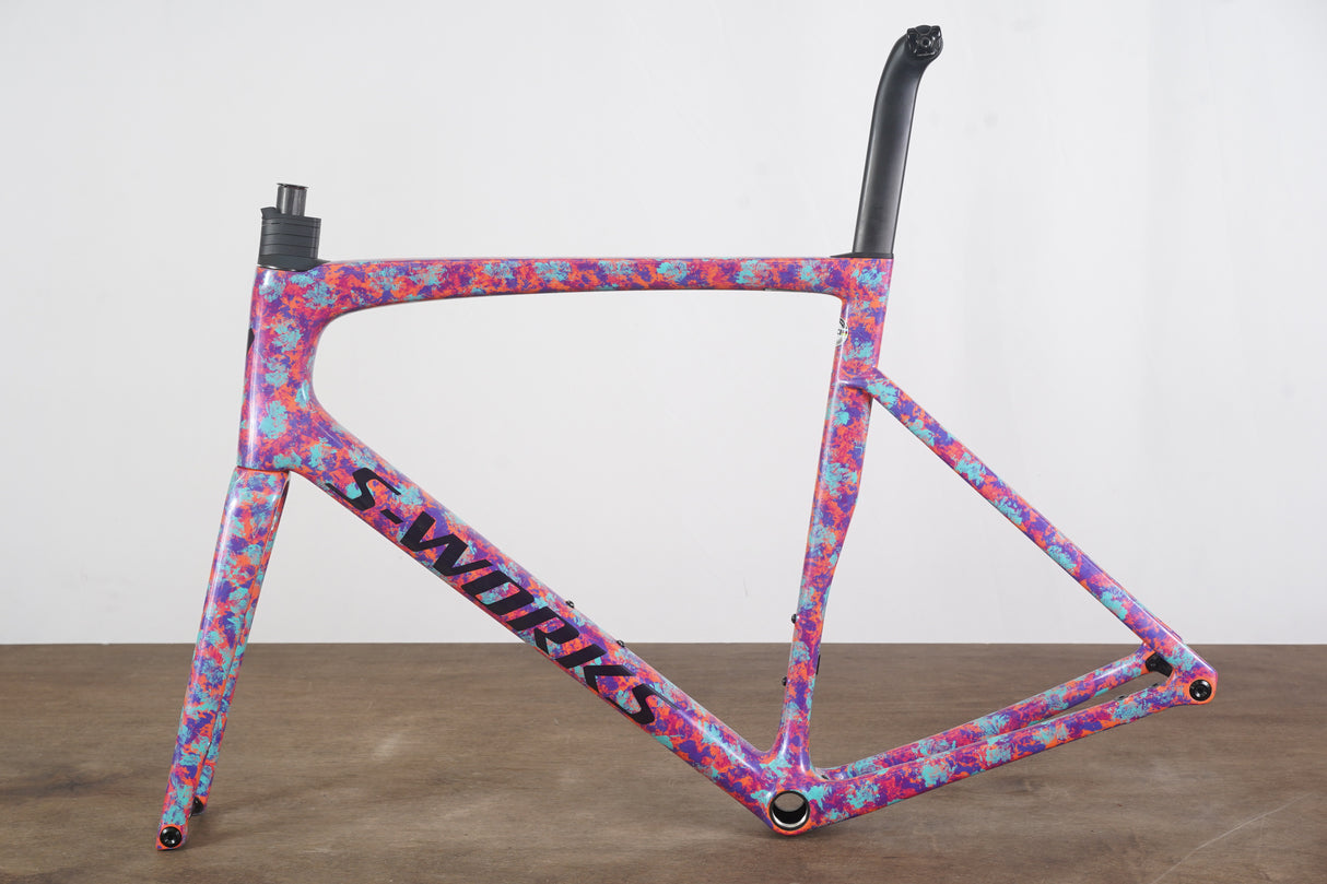 2023 61cm Specialized S-WORKS Tarmac SL7 Marbled Lagoon Carbon Disc Frameset