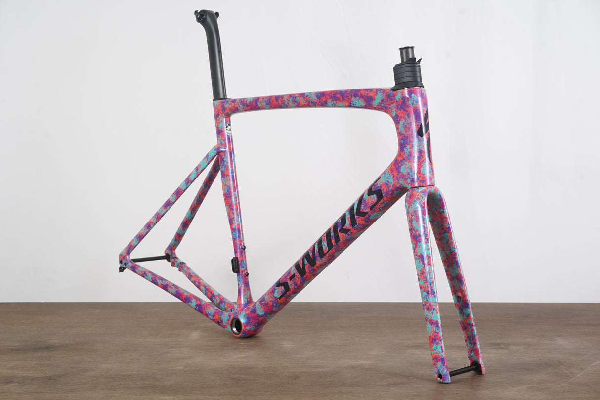 2023 61cm Specialized S-WORKS Tarmac SL7 Marbled Lagoon Carbon Disc Frameset