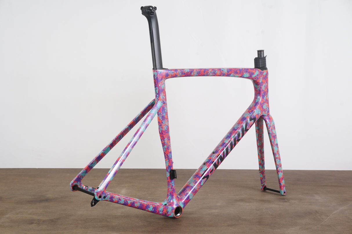 2023 61cm Specialized S-WORKS Tarmac SL7 Marbled Lagoon Carbon Disc Frameset