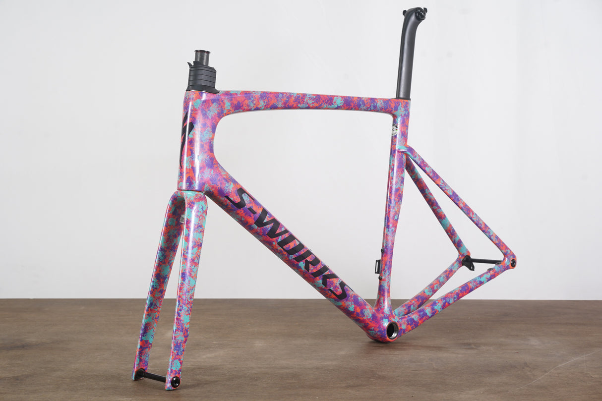 2023 61cm Specialized S-WORKS Tarmac SL7 Marbled Lagoon Carbon Disc Frameset