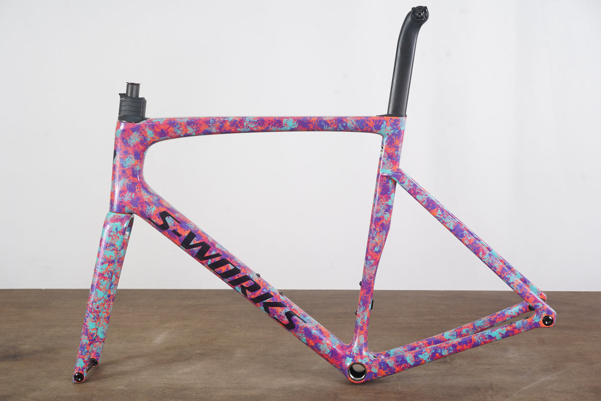 2023 61cm Specialized S-WORKS Tarmac SL7 Marbled Lagoon Carbon Disc Frameset