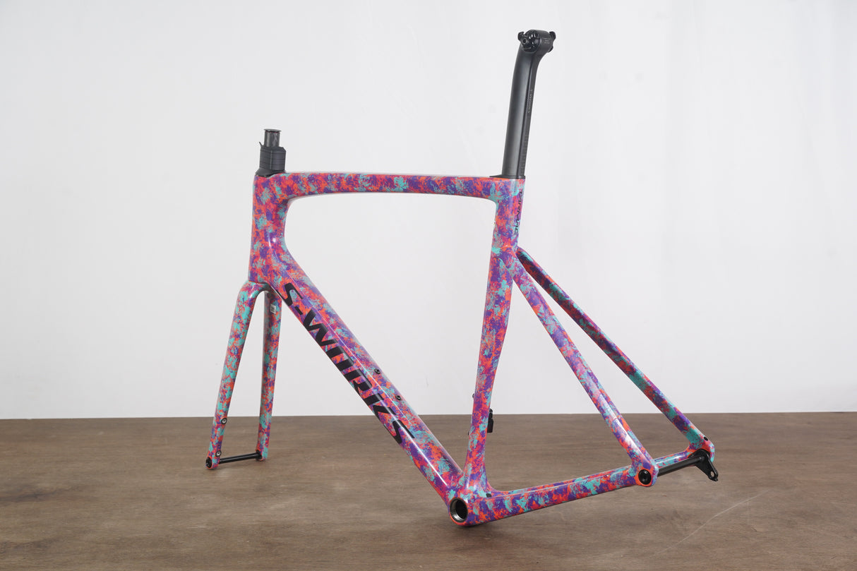 2023 61cm Specialized S-WORKS Tarmac SL7 Marbled Lagoon Carbon Disc Frameset