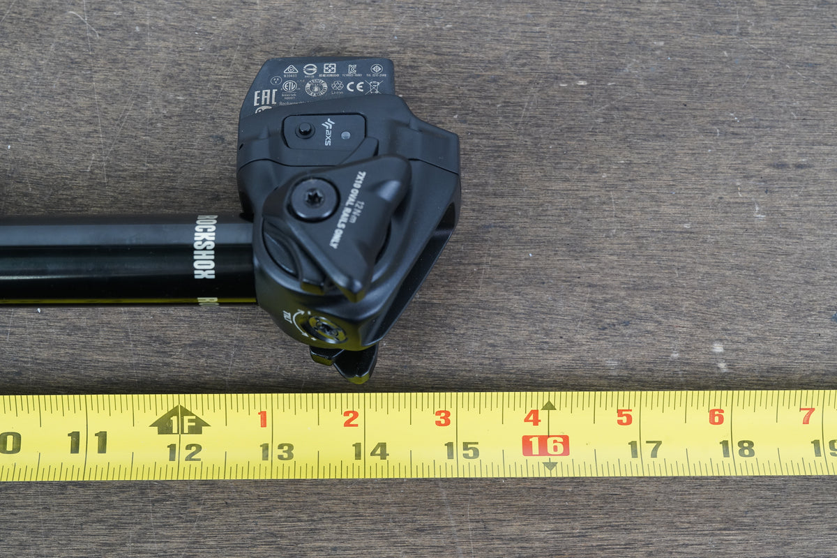 31.6mm RockShox Reverb XPLR AXS 100mm 0 Setback Wireless Dropper Seatpost 598g