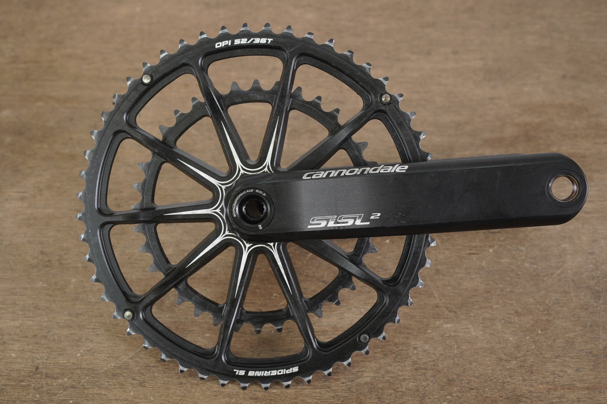 172.5mm 52/36T BB30 Cannondale SiSL2 Spidering Hollowgram Road Crankset