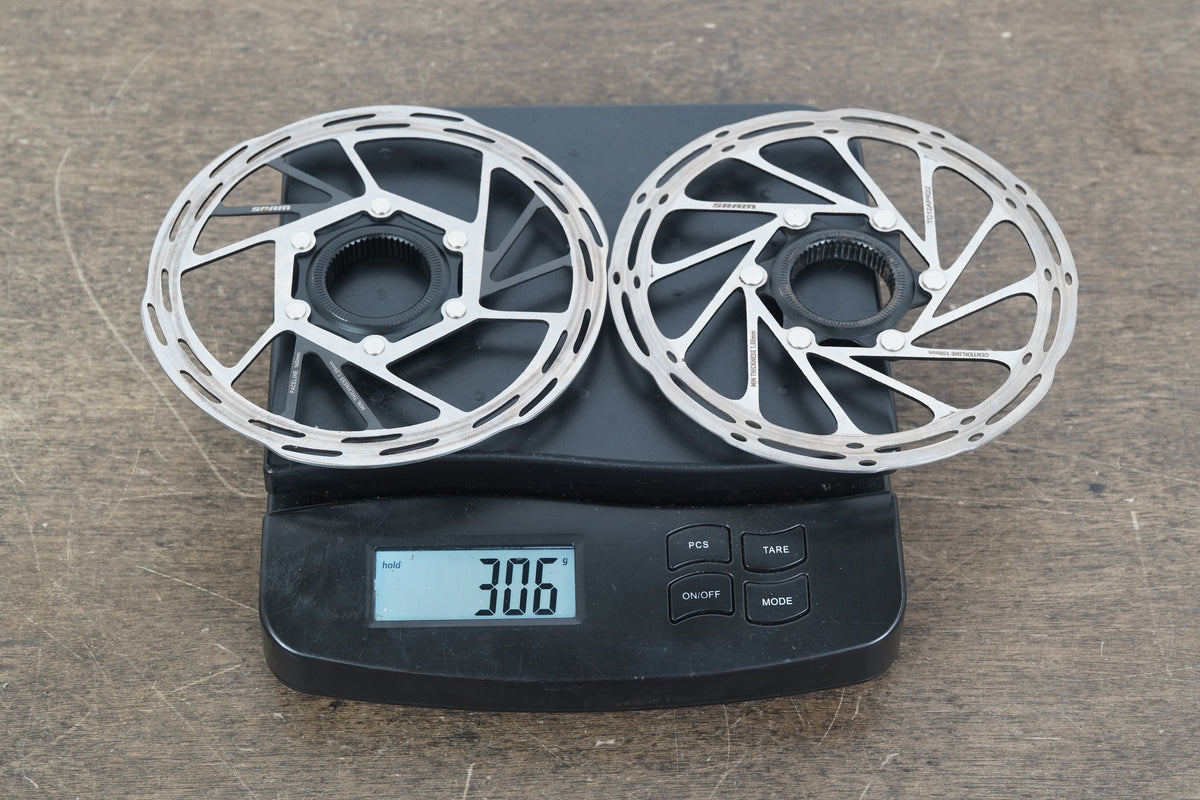 (2) 160mm SRAM PaceLine CenterLine Center Lock Disc Brake Rotors 306g