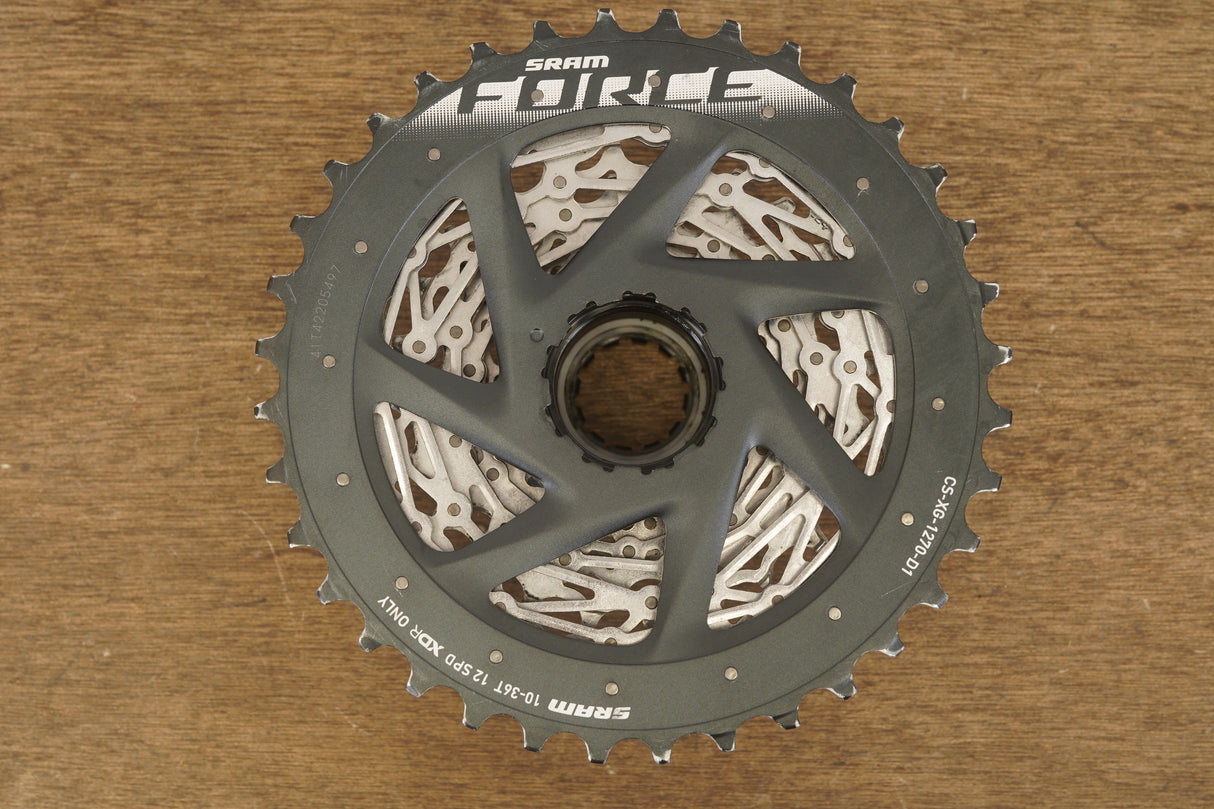 10-36T SRAM Force CS-XG-1270-D1 12 Speed Road Cassette 310g