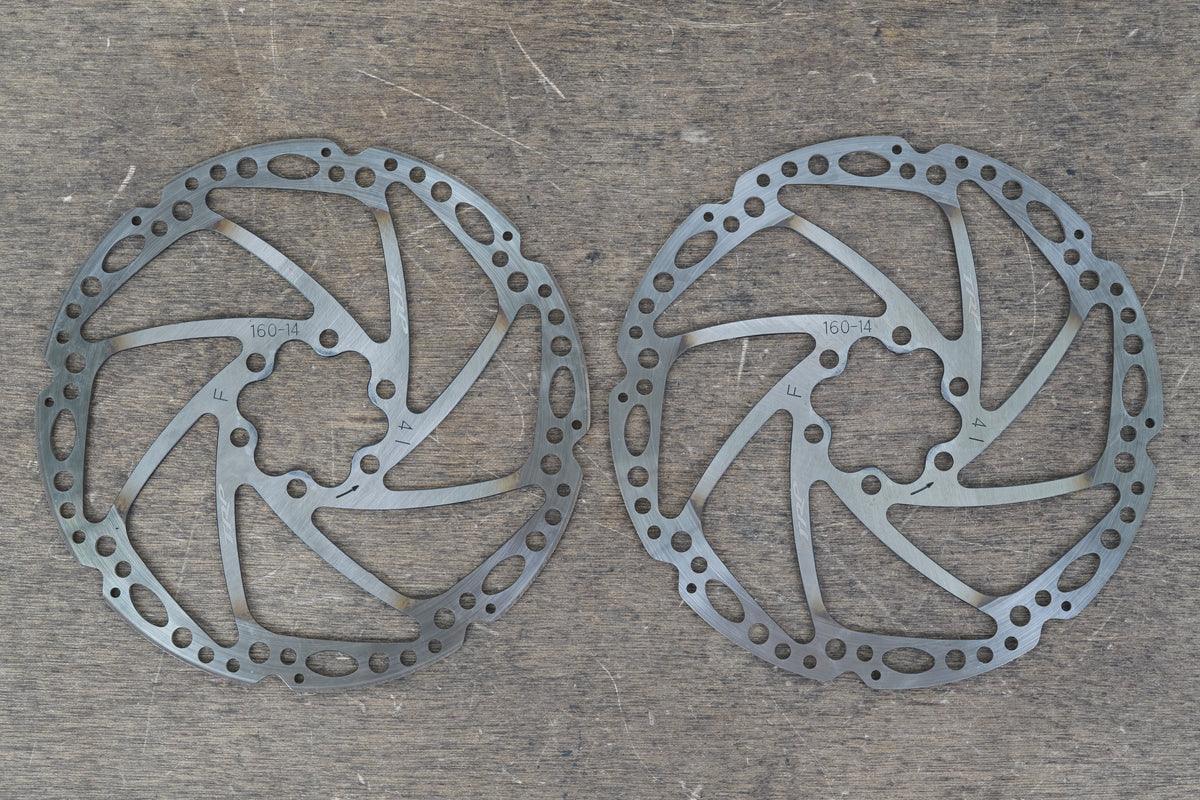 (2) 160mm TR160-14 6 BOLT Disc Brake Rotors Road Gravel CX MTB 210g