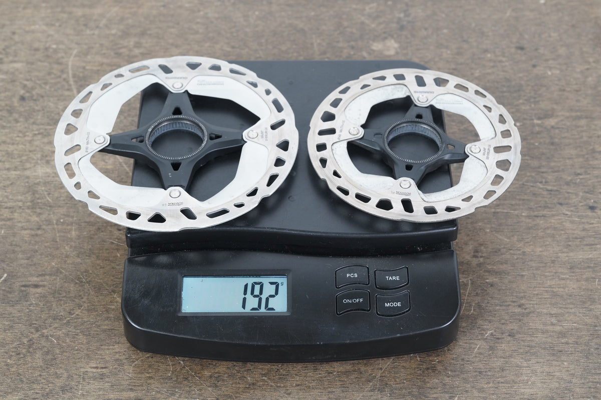 (2) 160mm/140mm Shimano XT RT-MT800 Center Lock Disc Brake Road CX MTB Rotors