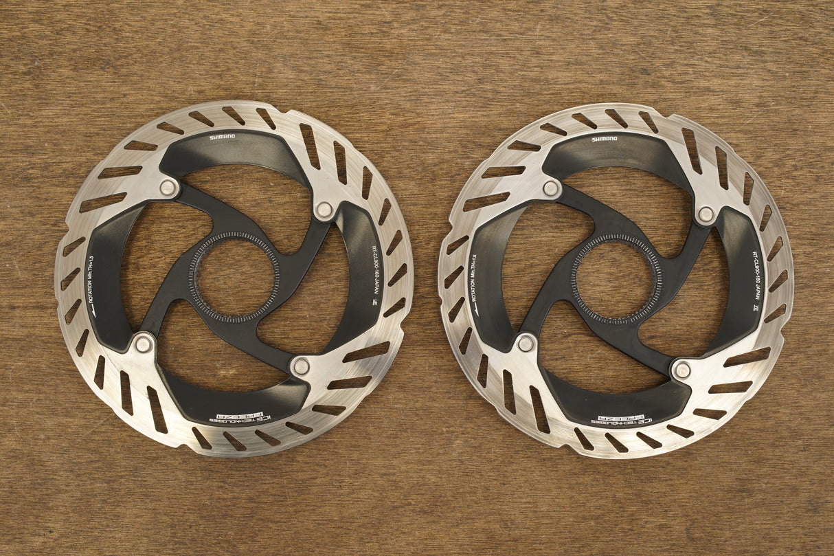 (2) 160mm Shimano Dura-Ace RT-CL900-160 Center Lock Disc Brake Rotors CL 900