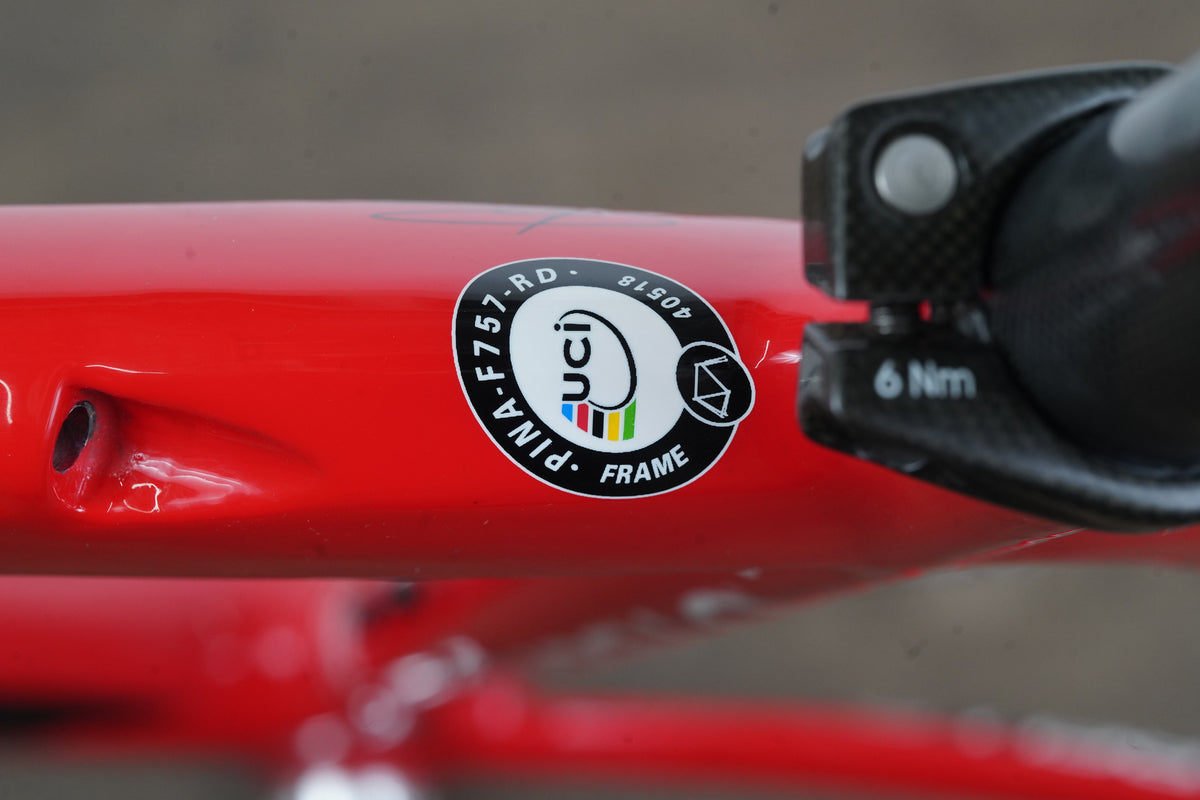 *Damaged* 56cm Pinarello Paris Carbon Rim Brake Road Frameset