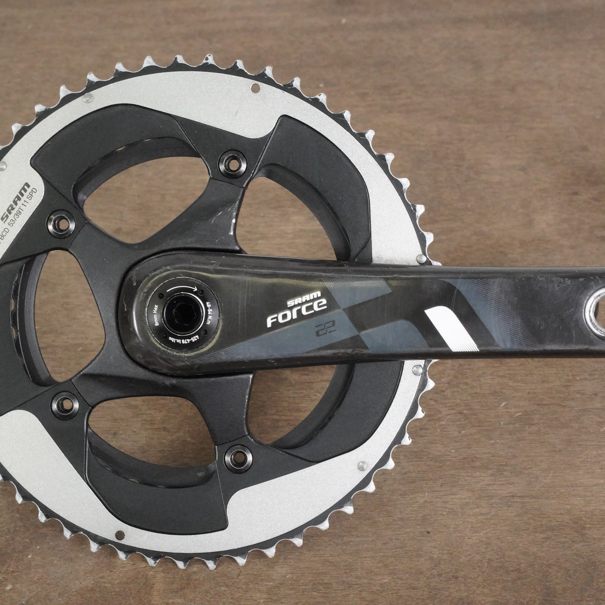 53/39T BB30 SRAM Force 22 11 Speed Carbon Road Crankset
