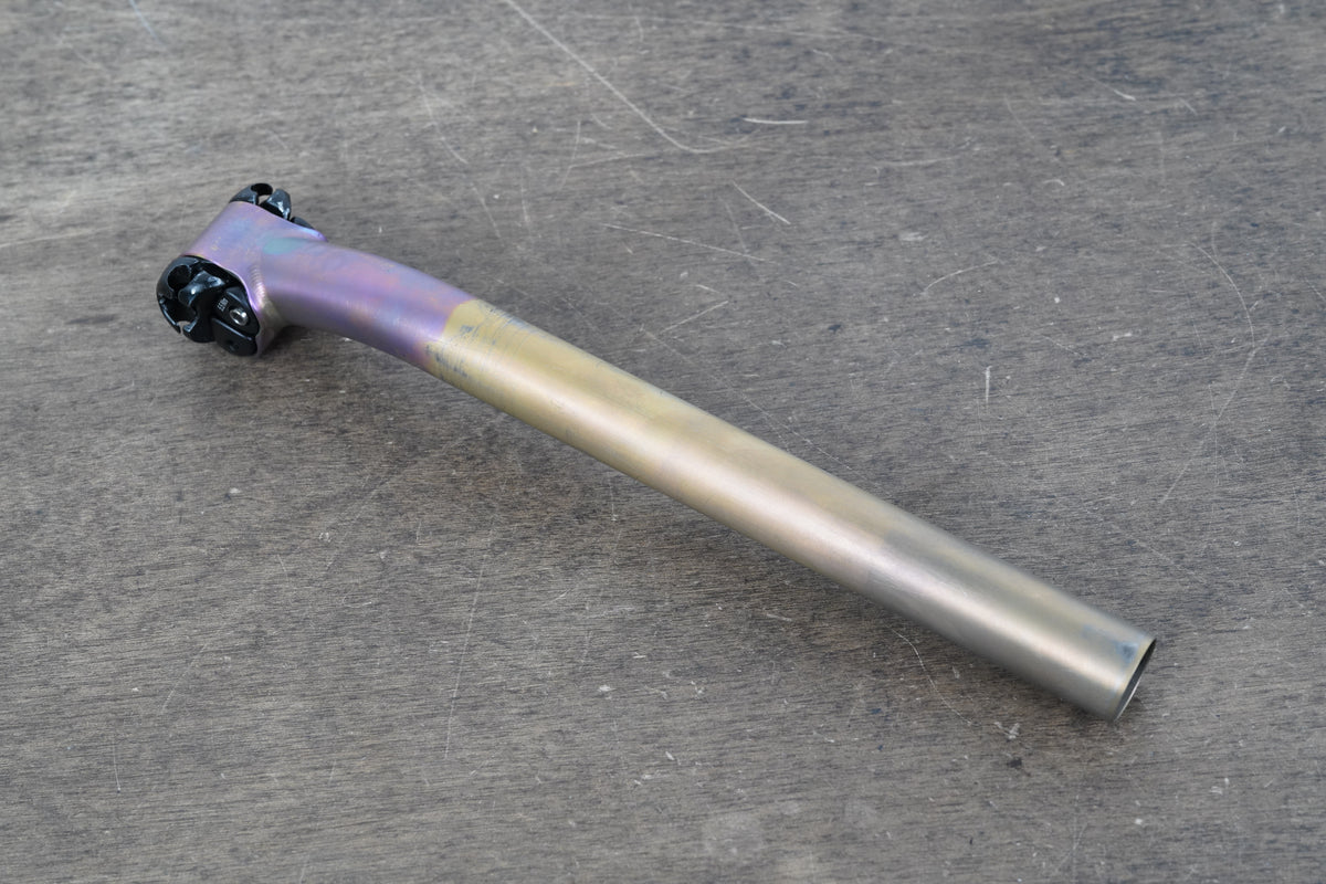 27.2mm Firefly Titanium Setback Road Seatpost 204g