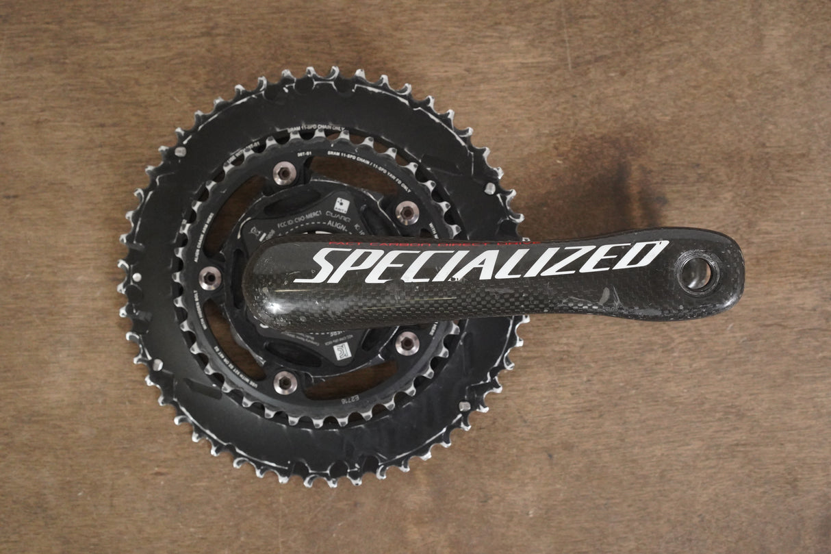 175mm 52/36T BB30 Specialized S-WORKS Quarq Power Meter Carbon Crankset