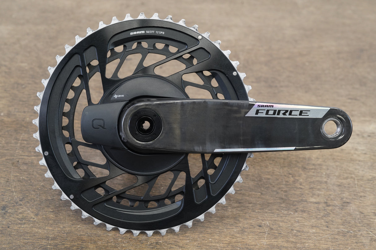 165mm 50/37T DUB SRAM Force AXS E1 Quarq D2 12 Speed Power Meter Crankset 666g