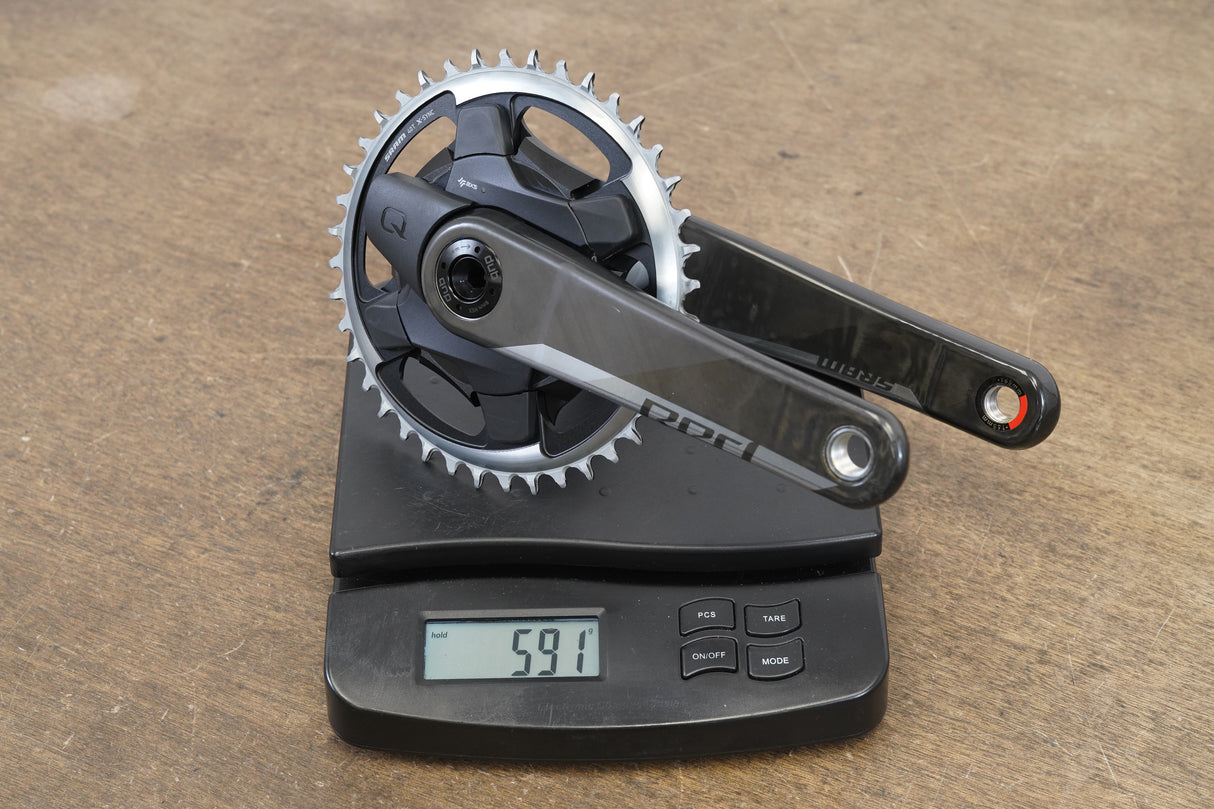 165mm 40T 1x DUB SRAM Red AXS D1 Quarq 12 Speed Power Meter Crankset 591g