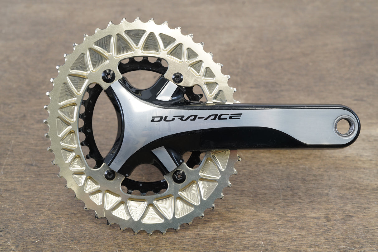 175mm 46/30T Shimano Dura-Ace FC-9000 absoluteBlack Oval 11 Speed Crankset 9000