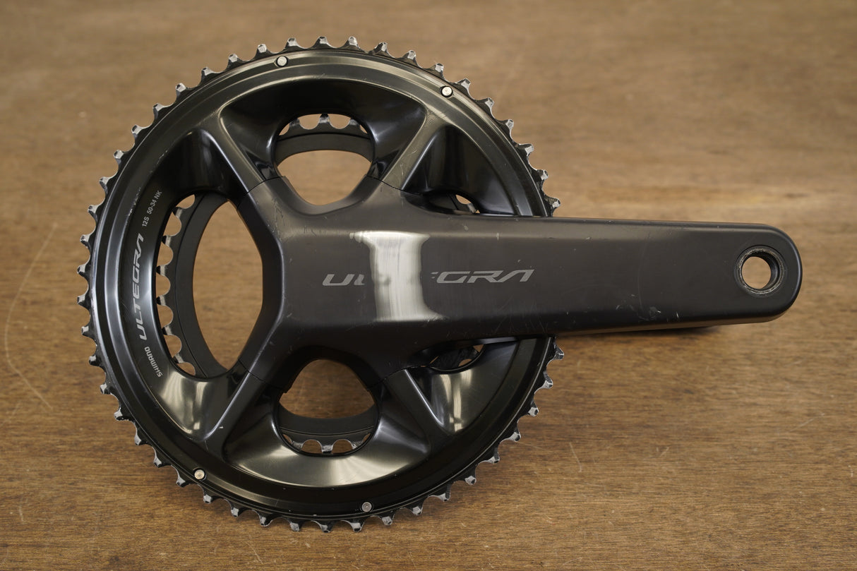 172.5mm 50/34T Shimano Ultegra FC-R8100 12 Speed Crankset 8100