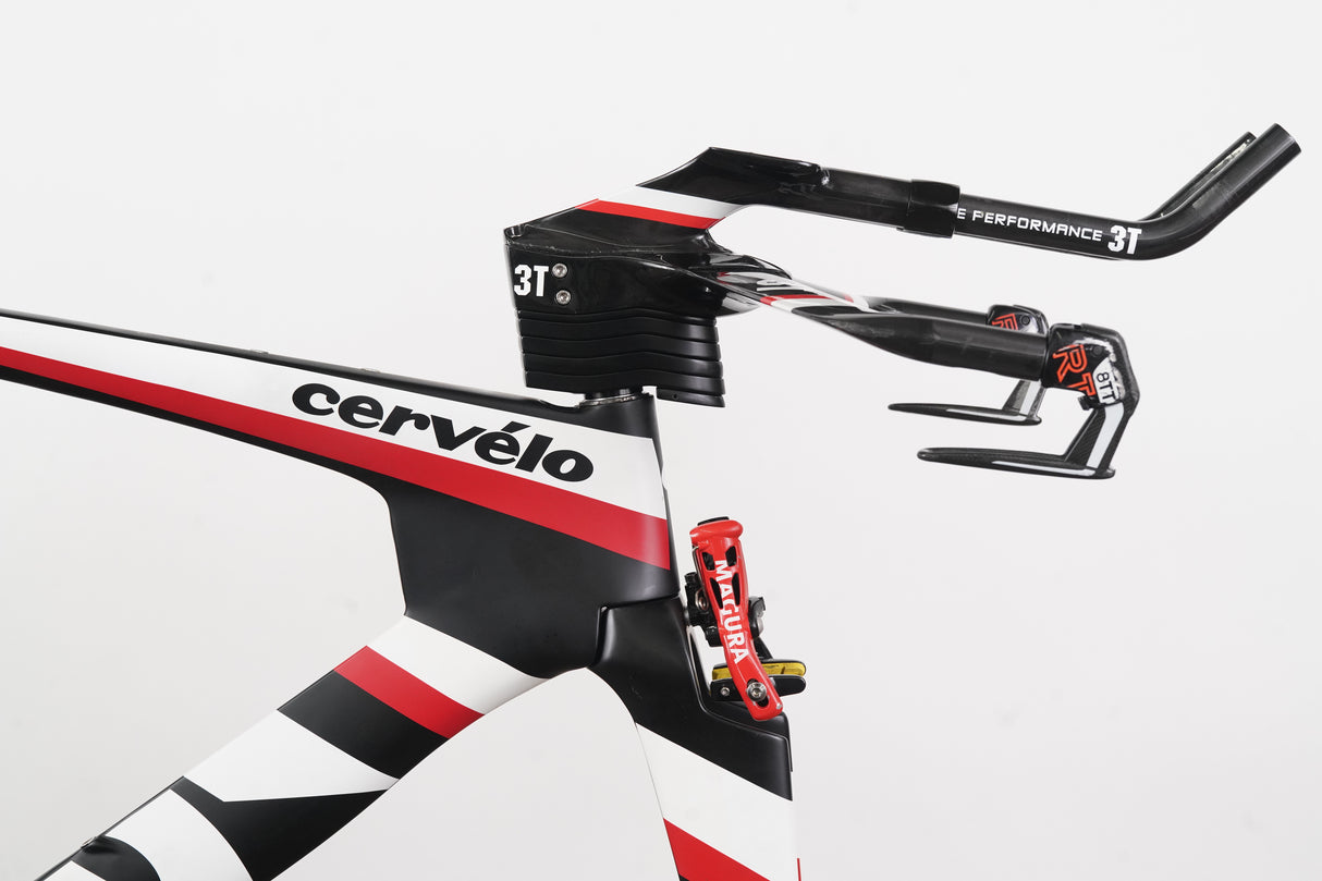 54cm Cervelo P5 TT Triathlon Carbon Rim Brake Frameset + Magura + Handlebar