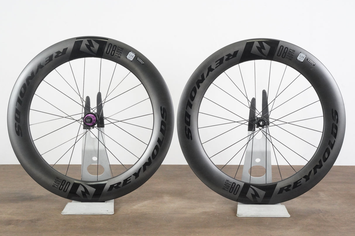 NEW Reynolds Blacklabel Aero 80 Carbon Tubeless Disc Wheelset + Bag